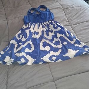 Ikat sweetheart dress